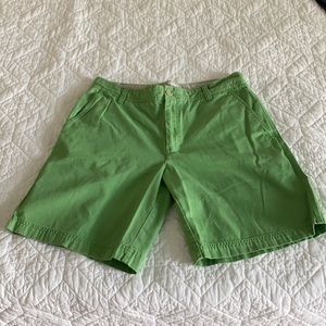 Green mens shorts
